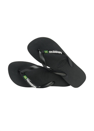 Hav. Brasil Logo sandal Black/Black Havaianas
